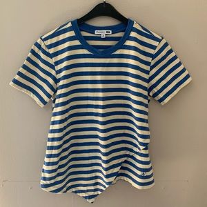 J. W. Anderson x UNIQLO blue/yellow stripe t-shirt